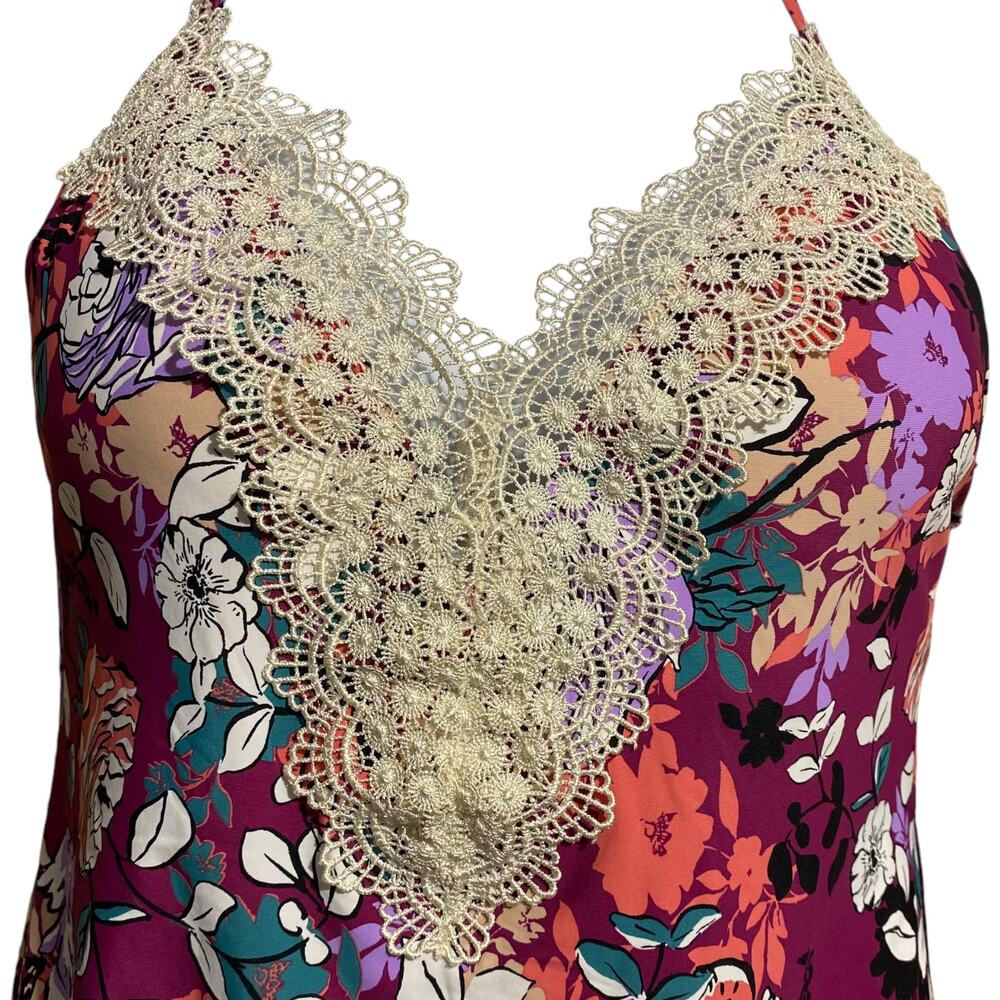 NWT Sea Angel‎ Maternity Bordeaux Blossom floral and lace one piece swimsuit XL - Picture 4 of 10